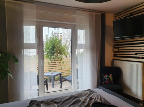 Black & Wood Design FeWo im Zentrum