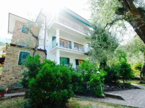 large apartment balcony with lake view