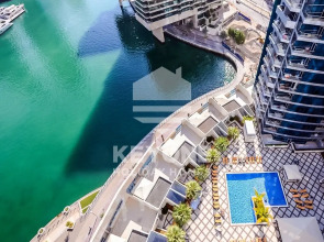 Contemporary One Bedroom with Full Marina View