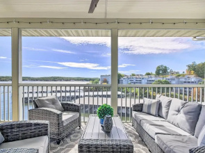 Lake Views + Pool Access: Lake Ozark Condo!