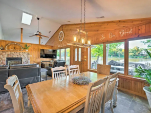 Boat Dock & Backyard: 'rock River Retreat'