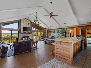 Guadalupe Bluff Log Cabin 4 Bedroom Home by RedAwning