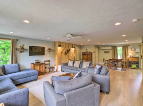 Expansive Cotter Cabin on White River w/ Deck!