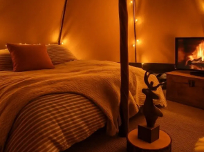 Cozy Wigwam With Heating & tv