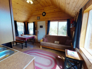 White Cabin Cozy Secluded Cabin