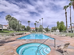 Steps to Community Pool & Spa: Palm Desert Condo!