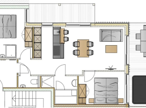 Planai mit SP Haus in Haus