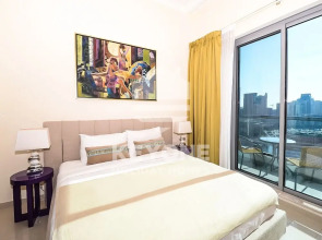 Contemporary One Bedroom with Full Marina View