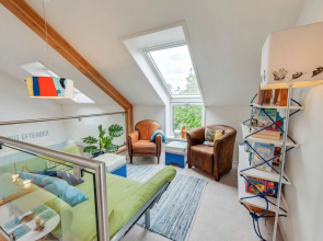 Uniquely Situated, Designer Apartment on Open Waterway Between Joure and Sneek