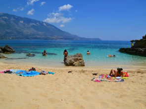 Kefalonia apartments - 2 bedroom apartment in orchard, cute veranda, ground floor