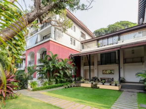 1BR Apt in Candolim With Pool 5 Mins From Beach