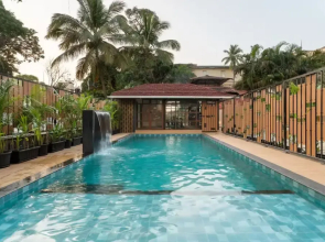 Stylish 1BR With Pool 5 Mins to Candolim Beach