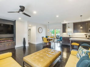 Stylish & Modern Lenexa Haven w/ Fire Pit & Deck!