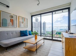 w Majestic 1BR w Stunning Balcony View