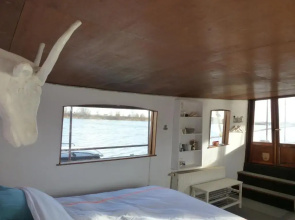 Bed in Boat Amsterdam