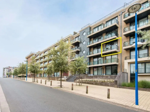 Apartment by the Sea in Belgium With Balcony