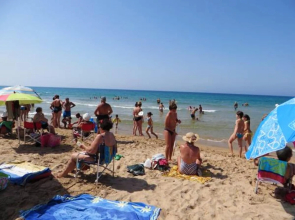 House with 3 bedrooms in Menfi with wonderful sea view and enclosed garden 1 km from the beach