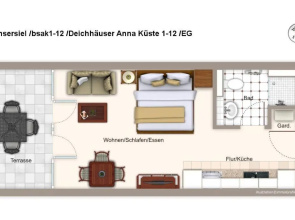 Deichhäuser Anna Küste Deichhäuser Anna Küste 1-12