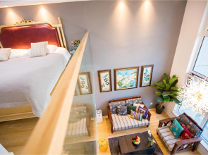 Mu'en Loft Light Luxury Apartment (Qingdao North Railway Station)