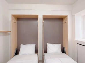 White Style Studio (No Kitchen) Apartment Bandaraya - Tallasa City Makassar