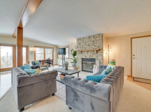 Cheboygan Getaway w/ Fire Pit & Lake Access!