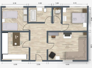 Cottage sleeps 6 within 5 mins from the sea