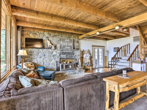 Peaceful Cabin w/ Mtn + River Views, Fire Pit