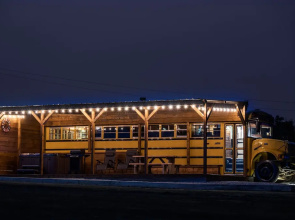 American School Bus - Blossom Farm