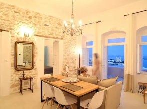 Apartment With 3 Bedrooms in Ano Syros, With Wonderful sea View, Terrace and Wifi