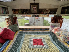 2 x Double Bed Glamping Wagon at Dalby Forest