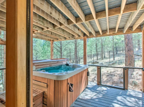 Stunning Angel Fire Cabin w/ Hot Tub & 3 Decks!