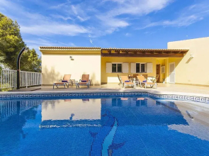 The Villa Located in Cala Vinyes, has a Private Pool
