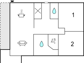 Nice Home in Dagebüll With 2 Bedrooms, Sauna and Wifi