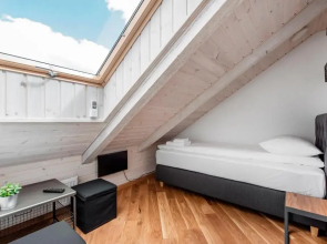 Small attic rooms in Kaunas old town