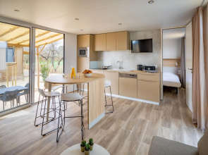 Stylish Agde Chalet Pool