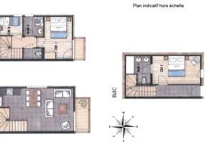Appartement Les Gets, 3 pièces, 6 personnes - FR-1-598-32