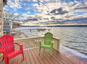 Lakefront Canandaigua Home w/ Grill, Fire Pit