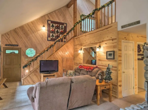 Game Room & Deck: Pet-friendly Camp Connell Cabin