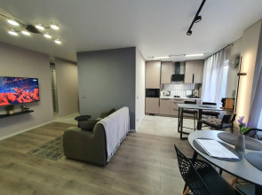 Апартаменты Три семерки на улице Гостиная