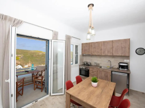 Superior Beachfront Apartment 1 with view to the Aegean Sea