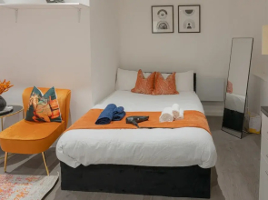Luxe Studio Apartment in Leicester City Center