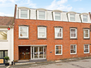 Right in the heart of the city centre looking out on Winchester Castle