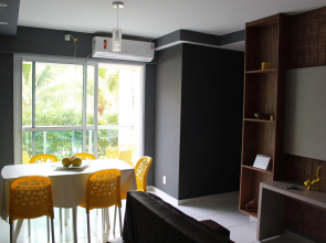 Apartamento Frente Piscina Térreo no Palm Village em Porto de Galinhas - Eco11