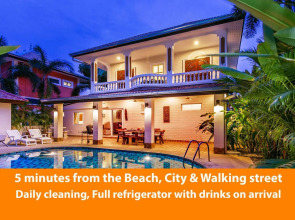 Villa Waree 5 minutes from City and Beach