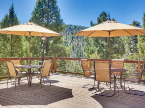 Roomy Angel Fire Home w/ Hot Tub, Sunroom & Views!