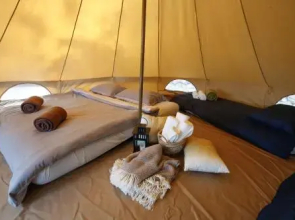 Camp 'Dvor' bell tent accommodation