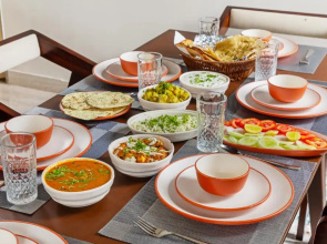 SaffronStays Raaga - luxury 4BR villa with private pool, lawns, gazebos & sweeping Aravalli hill vie