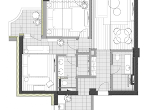 HOLT -  Wonderful 2 bed, 2 bath flat in the center of Bucharest