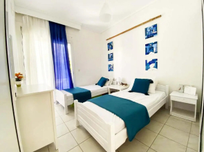 Cozy Apartment in Skala Fourkas,2 BR, 100m/Beach