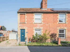 Hall Cottage, Bramfield From Air Manage Suffolk
